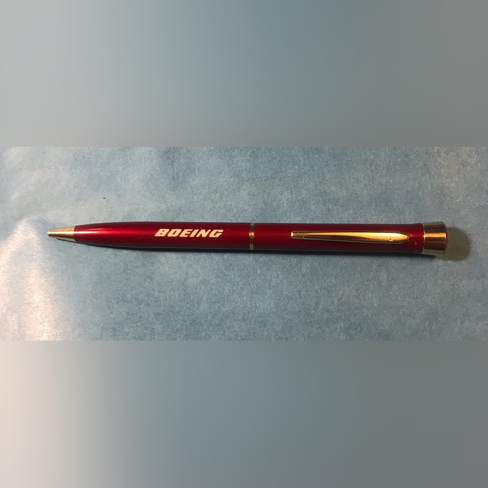 Garland bubble top ballpoint pen twist open Boeing advertising original box